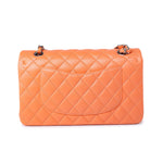 CHANEL Handbag Orange 21S Neon Orange Lambskin Quilted Classic Flap SWH -Knockoff
