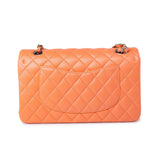 CHANEL Handbag Orange 21S Neon Orange Lambskin Quilted Classic Flap SWH -Knockoff
