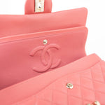 CHANEL Handbag Pink 18S Pink Caviar Medium Quilted Classic Double Flap Light Gold Hardware -Knockoff
