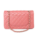 CHANEL Handbag Pink 18S Pink Caviar Medium Quilted Classic Double Flap Light Gold Hardware -Knockoff
