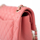 CHANEL Handbag Pink 18S Pink Caviar Quilted Classic Flap Small Light Gold Hardware -Knockoff
