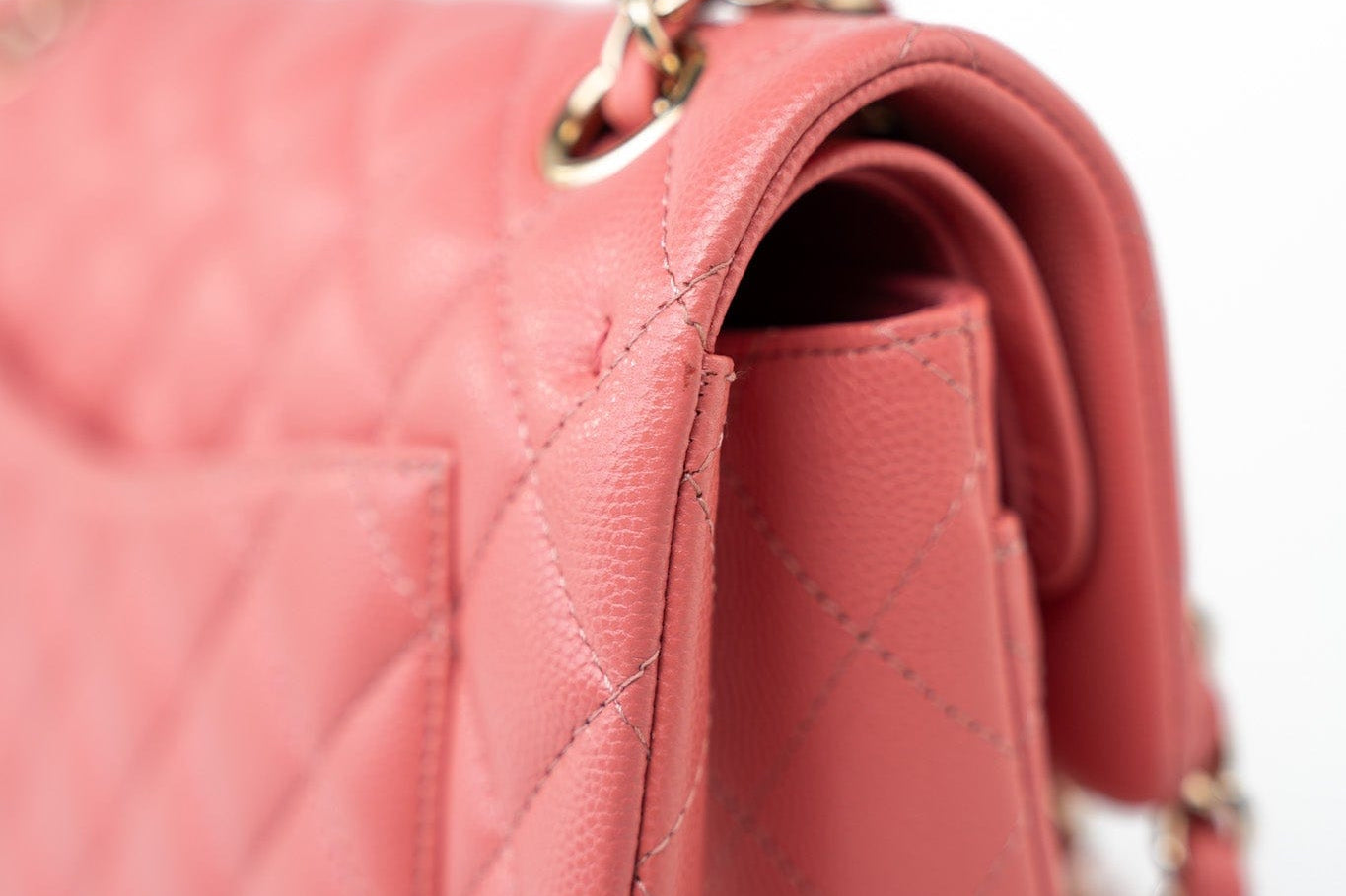 CHANEL Handbag Pink 18S Pink Caviar Quilted Classic Flap Small Light Gold Hardware -Knockoff
