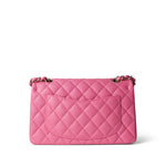 CHANEL Handbag Pink 21C Pink Caviar Quilted Small Classic Flap Light Gold Hardware -Knockoff
