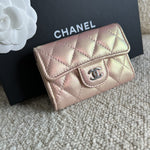 CHANEL Handbag Pink 21K Pink Iridescent Key Holder Wallet SHW -Knockoff
