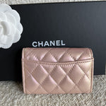 CHANEL Handbag Pink 21K Pink Iridescent Key Holder Wallet SHW -Knockoff
