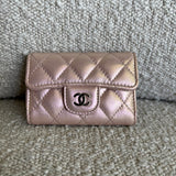 CHANEL Handbag Pink 21K Pink Iridescent Key Holder Wallet SHW -Knockoff
