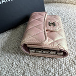 CHANEL Handbag Pink 21K Pink Iridescent Key Holder Wallet SHW -Knockoff
