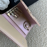 CHANEL Handbag Pink 21K Pink Iridescent Key Holder Wallet SHW -Knockoff
