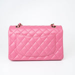 CHANEL Handbag Pink 21P Pink Lambskin Quilted Classic Flap Small Yellow Interior / Rainbow Hardware -Knockoff
