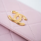 CHANEL Handbag Pink 21S Light Pink / Rose Clair Calfskin Quilted All About Pearls Small Hobo Bag -Knockoff
