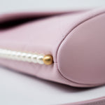 CHANEL Handbag Pink 21S Light Pink / Rose Clair Calfskin Quilted All About Pearls Small Hobo Bag -Knockoff
