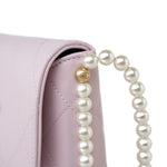 CHANEL Handbag Pink 21S Light Pink / Rose Clair Calfskin Quilted All About Pearls Small Hobo Bag -Knockoff
