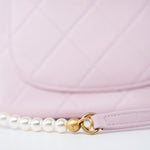 CHANEL Handbag Pink 21S Light Pink / Rose Clair Calfskin Quilted All About Pearls Small Hobo Bag -Knockoff
