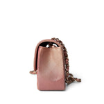 CHANEL Handbag Pink 21S Metallic Rose Gold Grained Lambskin Quilted Mini Rectangular Flap -Knockoff
