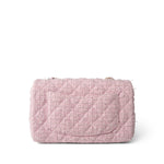 CHANEL Handbag Pink 21S Pink White Tweed Quilted Mini Rectangular Flap Light Gold Hardware -Knockoff
