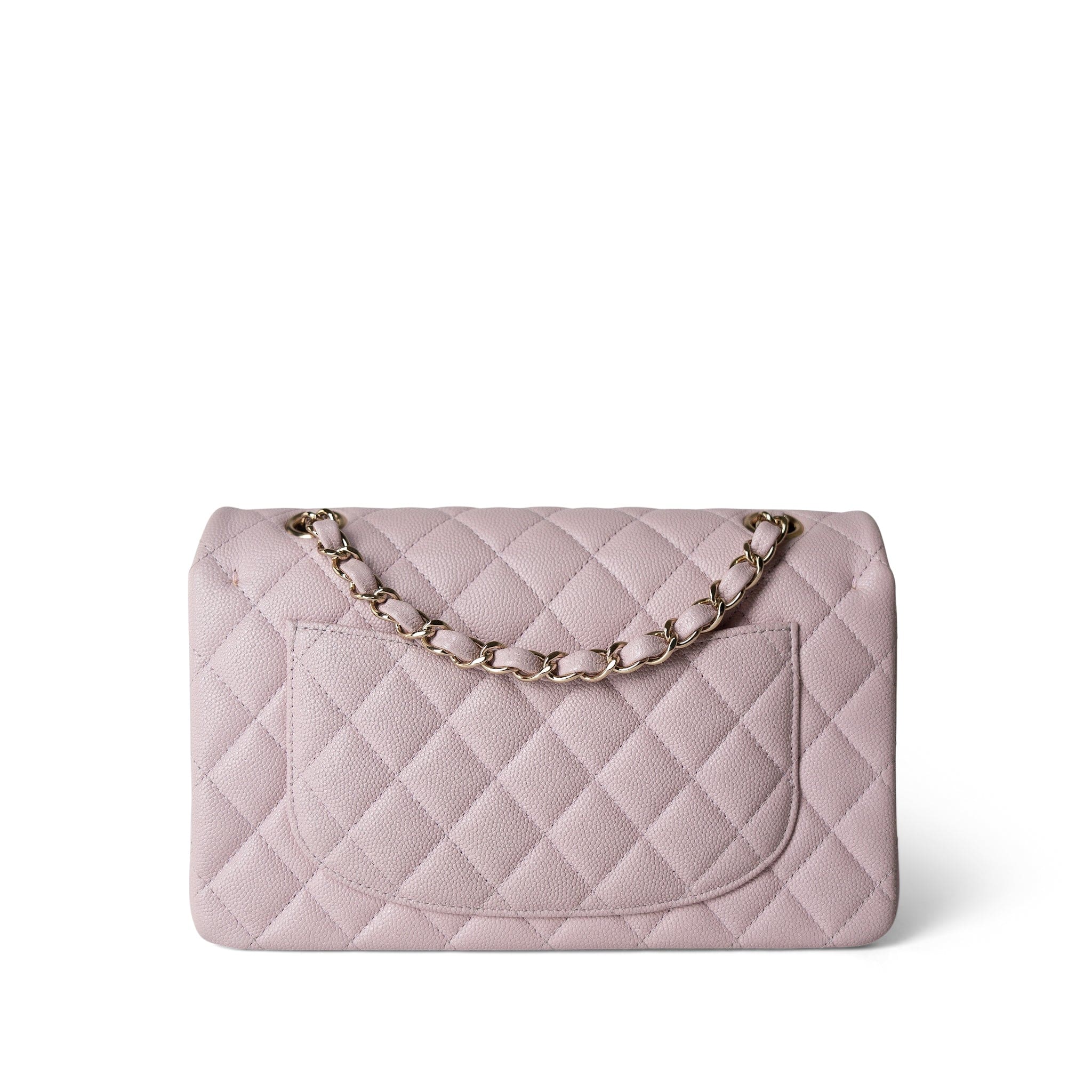 CHANEL Handbag Pink 21S Rose Clair Caviar Quilted Classic Flap Small Light Gold Hardware -Knockoff
