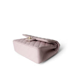 CHANEL Handbag Pink 21S Rose Clair Caviar Quilted Classic Flap Small Light Gold Hardware -Knockoff
