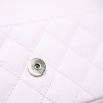 CHANEL Handbag Pink 22P Light Pink Caviar Quilted Flap Phone Holder with Classic Chain LGHW -Knockoff
