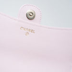 CHANEL Handbag Pink 22P Light Pink Caviar Quilted Flap Phone Holder with Classic Chain LGHW -Knockoff
