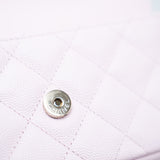 CHANEL Handbag Pink 22P Light Pink Caviar Quilted Flap Phone Holder with Classic Chain LGHW -Knockoff
