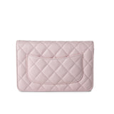 CHANEL Handbag Pink 22S Light Pink Caviar  Quilted Wallet On Chain (WOC) LGHW -Knockoff
