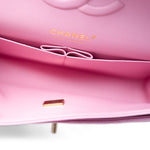 CHANEL Handbag Pink 23P Pink Caviar Quilted Classic Flap Medium Light Gold Hardware -Knockoff
