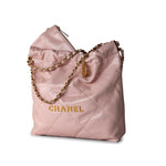 CHANEL Handbag Pink 23S Rose Claire (Pink) Small Calfskin Quilted 22 Bag AGHW -Knockoff
