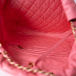 CHANEL Handbag Pink Medium Pink Calfskin Quilted 22 Hobo Bag Antique Gold Hardware -Knockoff
