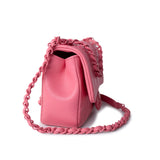 CHANEL Handbag Pink Pink Caviar Quilted Incognito Square Flap Bag -Knockoff
