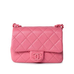 CHANEL Handbag Pink Pink Caviar Quilted Incognito Square Flap Bag -Knockoff
