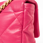 CHANEL Handbag Pink Pink Goatskin Quilted 19 Flap Small Mixed Hardware -Knockoff
