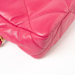 CHANEL Handbag Pink Pink Goatskin Quilted 19 Flap Small Mixed Hardware -Knockoff
