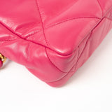 CHANEL Handbag Pink Pink Goatskin Quilted 19 Flap Small Mixed Hardware -Knockoff
