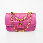 CHANEL Handbag Pink Satin Quilted Single Flap Mini Gold Hardware -Knockoff
