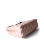 CHANEL Handbag Pink Shiny Aged Calfskin Quilted Nano Kelly Shopper Light Pink -Knockoff
