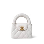 CHANEL Handbag Pink White Aged Calfskin Nano Kelly Mini Shopper -Knockoff
