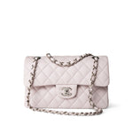 CHANEL Handbag Purple 21B Light Purple Lambskin Quilted Classic Flap Small Silver Hardware -Knockoff
