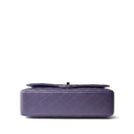 CHANEL Handbag Purple 23P Metallic Purple Lambskin Quilted Classic Flap Medium Silver Hardware -Knockoff
