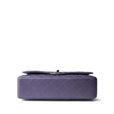 CHANEL Handbag Purple 23P Metallic Purple Lambskin Quilted Classic Flap Medium Silver Hardware -Knockoff
