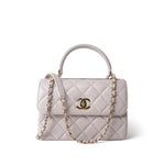 CHANEL Handbag Purple Lilac Lambskin Quilted Trendy CC Small Light Gold Hardware -Knockoff
