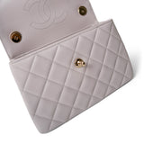 CHANEL Handbag Purple Lilac Lambskin Quilted Trendy CC Small Light Gold Hardware -Knockoff
