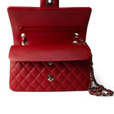 CHANEL Handbag red 21S Iridescent Red Classic Flap Medium Light Gold Hardware -Knockoff
