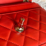 CHANEL Handbag Red Lambskin Quilted Trendy CC Wallet on Chain (WOC) -Knockoff
