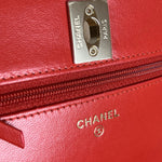 CHANEL Handbag Red Lambskin Quilted Trendy CC Wallet on Chain (WOC) -Knockoff
