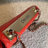 CHANEL Handbag Red Lambskin Quilted Trendy CC Wallet on Chain (WOC) -Knockoff
