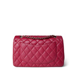 CHANEL Handbag Red Red Caviar Quilted Classic Flap Small Light Gold Hardware -Knockoff
