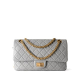 CHANEL Handbag Reissue / Grey Grey Aged Calfskin Quilted Reissue 225 Flap Antique Gold Hardware -Knockoff
