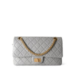 CHANEL Handbag Reissue / Grey Grey Aged Calfskin Quilted Reissue 225 Flap Antique Gold Hardware -Knockoff
