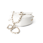 CHANEL Handbag Seasonal Bag / White 22S White Lambskin Quilted Large Heart Bag Light Gold Hardware -Knockoff
