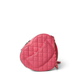 CHANEL Handbag Seasonal / Pink 22S Pink Lambskin Quilted Large Heart Bag Light Gold Hardware -Knockoff
